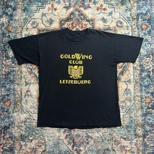 Vintage 90s GoldWing Club Biker T-shirt Size XL